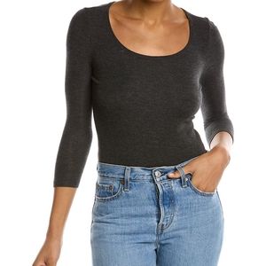 GOLDIE BODYSUIT in charcoal heather